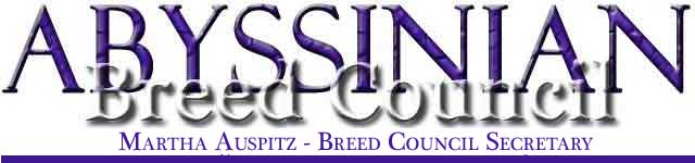 Welcome to the Abyssinian Breed Council!